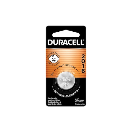Duracell DL2016BPK Specialty Lithium Coin - Bitterant, 1 Pack 41333-66175